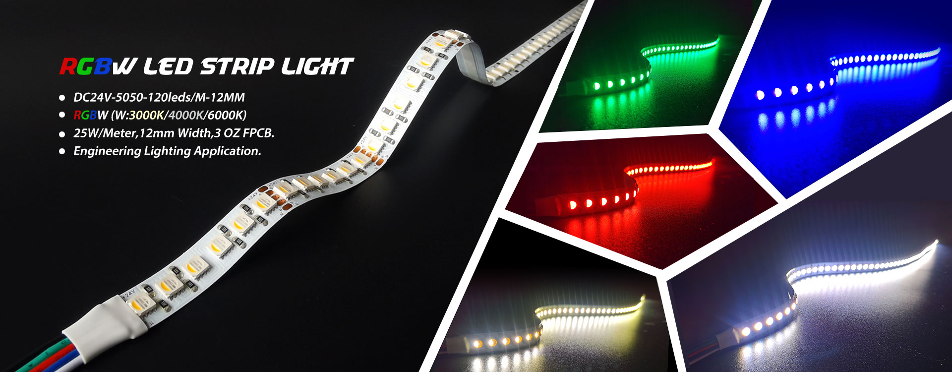 Bandă de lumină LED RGBW
