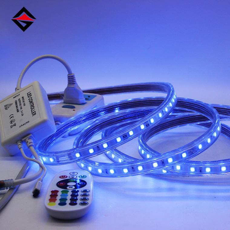 Explorați iluminatul inovator: benzi de lumină impermeabile RGB de înaltă tensiune