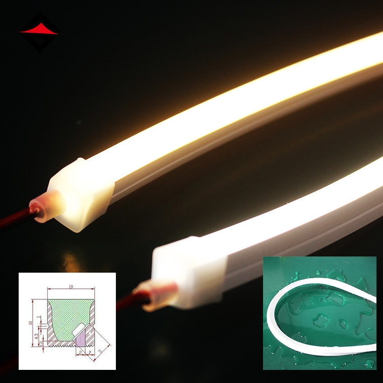 Fâșie ușoară de neon cu LED de 10*de 10 mm de înaltă calitate
