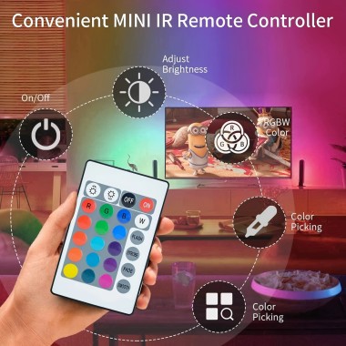 Câte culori pot fi reglate benzi de lumină RGB?